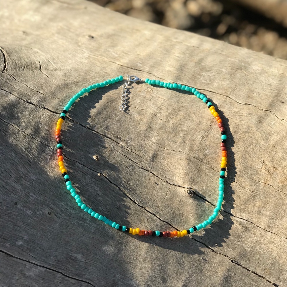 Western Style Cowgirl Beaded Necklace!
